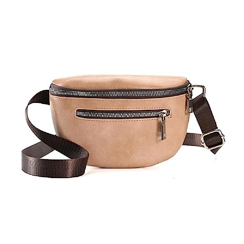 WUURAA Bauchtasche, Stilvolle Hüfttaschen Für Damen, Freizeit, Halbmond Gürteltasche, Schultertasche, Umhängetasche, Brusttasche, Gürteltasche, Hüfttasche von WUURAA