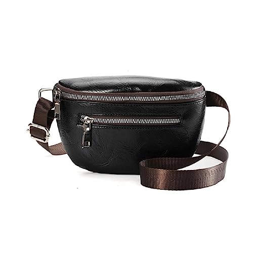 WUURAA Bauchtasche, Stilvolle Hüfttaschen Für Damen, Freizeit, Halbmond Gürteltasche, Schultertasche, Umhängetasche, Brusttasche, Gürteltasche, Hüfttasche von WUURAA