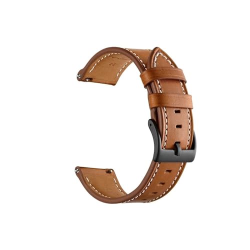 WUURAA Geeignet for Haylou Watch S8 /2 Pro Lederarmband Geeignet for Haylou Solar Lite Armband for Haylou Solar Plus RT3 Gürtel (Color : Brown, Size : For Haylou Watch S8) von WUURAA