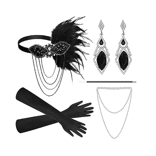 WUURAA GlamorousFeather Haarschmuck Ausgefallene Feder Kopfbedeckungen Feder Stirnband Haarkollektionen Für Bälle Und Formelle Veranstaltungen Feder Kopfschmuck Kostüm Stirnband von WUURAA