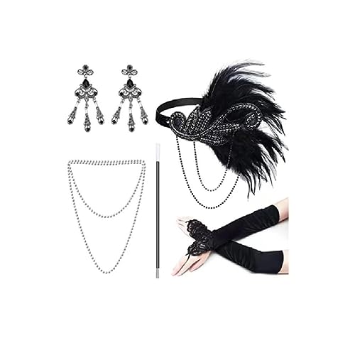 WUURAA GlamorousFeather Haarschmuck Ausgefallene Feder Kopfbedeckungen Feder Stirnband Haarkollektionen Für Bälle Und Formelle Veranstaltungen Feder Kopfschmuck Kostüm Stirnband von WUURAA