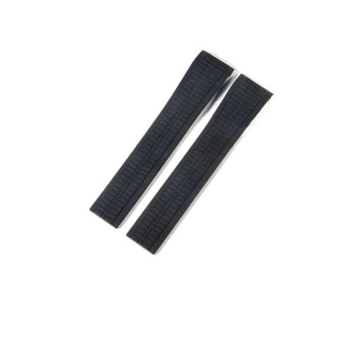 WUWMTUTCK Arc Mouth Silikon-Uhrenarmband, passend for Patek Philippe Aquanaut5167A/5164 Granate, faltbar, 21 mm(Black-No buckle) von WUWMTUTCK