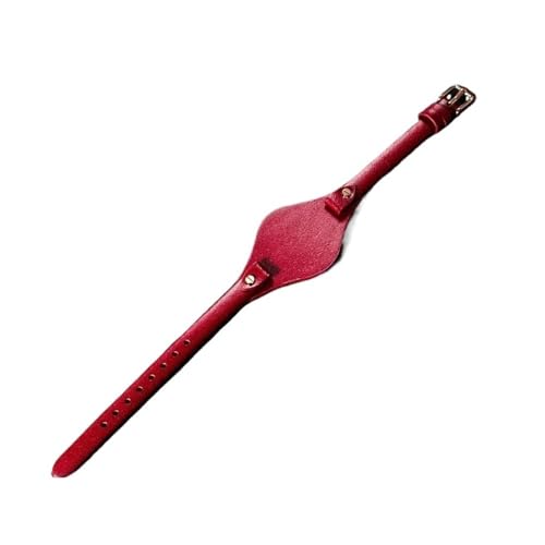 WUWMTUTCK Elastische, hautfreundliche Leder-Kompaktuhrenarmbänder for Damen, passend for Fossil Es3077, Es2830, Es3262, Es3060, Es4176, Armband 8 mm(Red-Rose-K1) von WUWMTUTCK