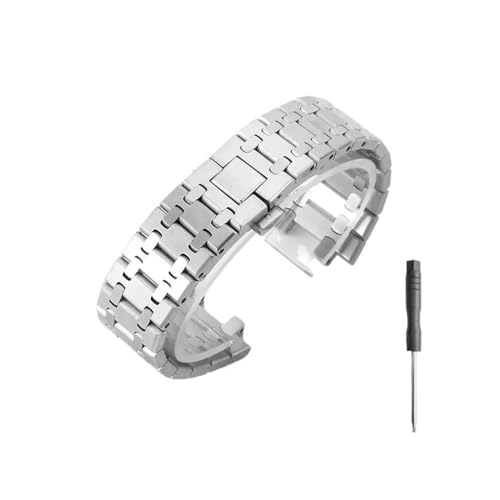 WUWMTUTCK Herren-Uhrenarmbänder aus massivem Edelstahl, passend for AP Royal Oak 15400 15500, mit Schnalle und Zubehör im konkav-konvexen Design WUWMTUTCK Herren-Uhrenarmbänder aus massivem Edelstahl, passend for AP Royal Oak 15400 15500, mit Schnalle und Zubehör im konkav-konvexen Design von WUWMTUTCK