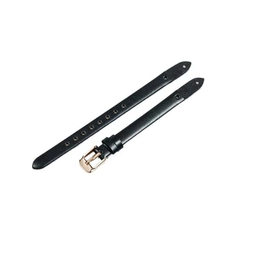 WUWMTUTCK Hochwertige Uhrenarmbänder, passend for Fossil Es4000 ES4340 ES4119 Es3565 ES3745, weiches Armband, 8 mm(Black-Rose-K1) von WUWMTUTCK
