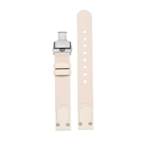 WUWMTUTCK Nylon-Canvas-Uhrenarmband, passend for DW, passend for Daniel, passend for Wellington Spring, Pastellfarben, 12 mm, 14 mm, rosa, cremefarben, schwarz, grün, mit Nieten-Damenarmband(Off-white WUWMTUTCK Nylon-Canvas-Uhrenarmband, passend for DW, passend for Daniel, passend for Wellington Spring, Pastellfarben, 12 mm, 14 mm, rosa, cremefarben, schwarz, grün, mit Nieten-Damenarmband(Off-white von WUWMTUTCK