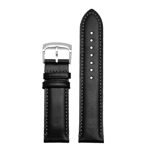 WUWMTUTCK Passend for Citizen Blue Angel Air Eagle Leder mit AT8020 JY8078 20 23 mm Herren-Uhrenarmband(Black-Steel-K9,22mm) von WUWMTUTCK