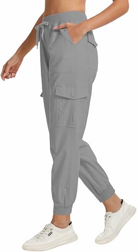 WUWUSKY Damen Cargohose Jogginghose Leichter Trekkinghose Wanderhose Schnelltrocken Outdoorhose Sportlich Freizeit Reise,Grau,L WUWUSKY Damen Cargohose Jogginghose Leichter Trekkinghose Wanderhose Schnelltrocken Outdoorhose Sportlich Freizeit Reise,Grau,L von WUWUSKY
