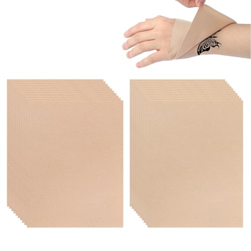 WUYJI Temporary Tattoos, 20 Stück Tattoo-Abdeckbänder Tattoo-Abdeckungen für Männer und Frauen Tattoo-Abdeckbänder Narben-Abdeckungsaufkleber (Hautfarbe, weiße Hautfarbe) von WUYJI