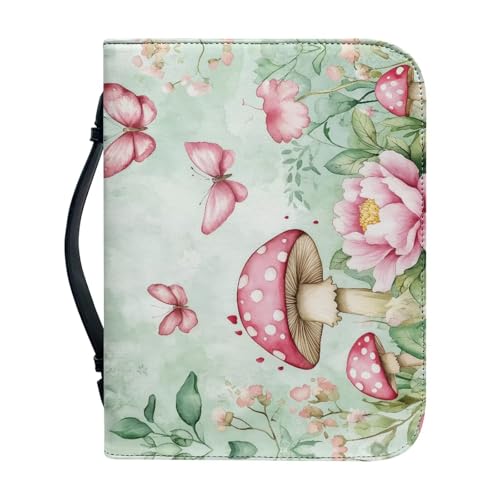 WUYOJUXA Pilz-Bibeltaschen für Frauen, Schmetterlingsdruck, Bibelhüllen, Bibelhalter, Bibeltaschen, Leinwand, Bibelstudium, ein christliches Geschenk für Frauen, Größe M WUYOJUXA Pilz-Bibeltaschen für Frauen, Schmetterlingsdruck, Bibelhüllen, Bibelhalter, Bibeltaschen, Leinwand, Bibelstudium, ein christliches Geschenk für Frauen, Größe M von WUYOJUXA