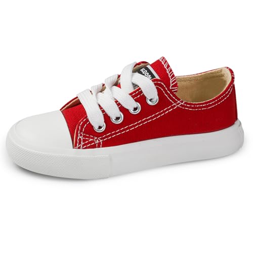 WUYOR Kinder Turnschuhe Jungen und Mädchen Segeltuchschuhe lässig leichte Schuhe Klassische Turnschuhe von WUYOR