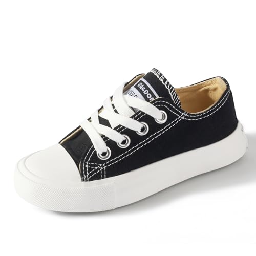 WUYOR Kinder Turnschuhe Jungen und Mädchen Segeltuchschuhe lässig leichte Schuhe Klassische Turnschuhe von WUYOR