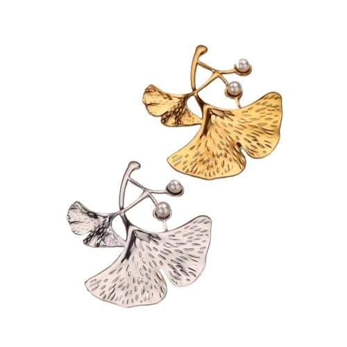 2 Pcs Edelstahl Kragen Pins for Frauen Elegante Brosche Anstecknadel for Hochzeit Für Kleidung von WUYXTO