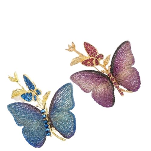 2 Pcs Schmetterling Brosche Pins Elegante Kragen For Frauen Vielseitig Hemd Für Kleidung 2 Pcs Schmetterling Brosche Pins Elegante Kragen For Frauen Vielseitig Hemd Für Kleidung von WUYXTO