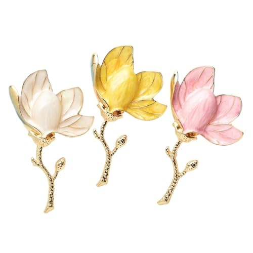 3 Pcs Blume Brosche Pins Unisex Kragen for Frauen Elegante Party Für Kleidung von WUYXTO