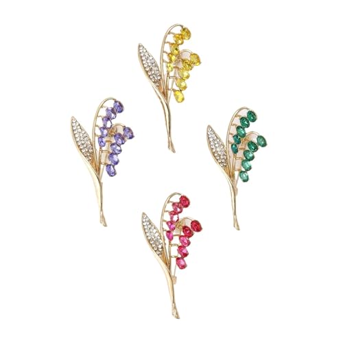 4 Stück Brosche Anstecknadeln Elegante Broschennadeln for Damen Party Hemd Kragennadeln Für Kleidung von WUYXTO