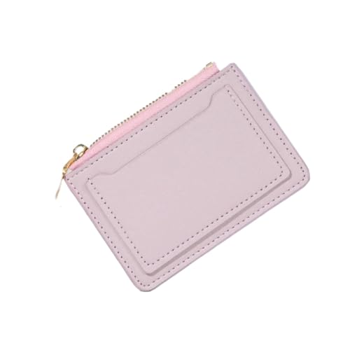 WUYXTO Geldbörse Damen Geldbörse Leder Reißverschluss Kleine Geldbörse Geldetui Münzbörse Clip Organizer Für Geldbeutel Damen(Purple) von WUYXTO