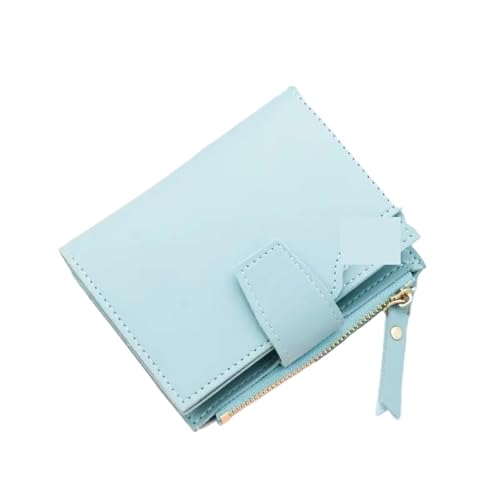 WUYXTO Geldbörse Kleine Frauen Brieftasche Weibliche for Mädchen Dame Geld Tasche Karteninhaber Visitenkartenhalter Für Geldbeutel Damen(Blue) von WUYXTO