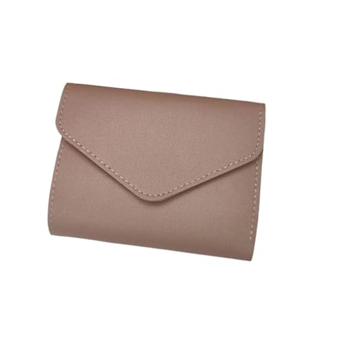 WUYXTO Kurze Brieftasche Frauen Geldbörse Multifunktions Karte Halter Geldbörse Einfache DREI Falten Kurze Clip Weibliche Brieftasche Für Geldbeutel Damen(Light Purple) von WUYXTO