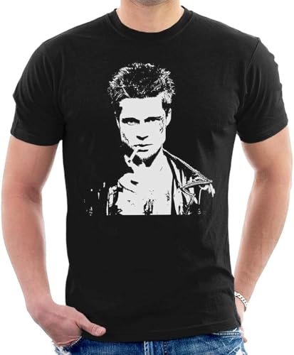 Fight Club Tyler Durden Movie Poster Men's T-Shirt Hemden(Medium) von WUZ9MIMI