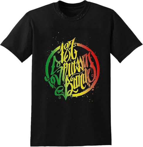 Roses 187 Strassenbande Rainbow Mens Black T-Shirt Hemden(X-Large) von WUZ9MIMI