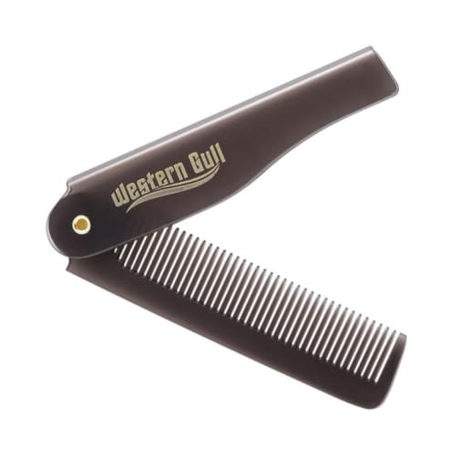 Faltbarer Taschenkamm, tragbar, Kunststoff, kompaktes Styling-Werkzeug für Männer und Frauen, Reisen von WUZIA