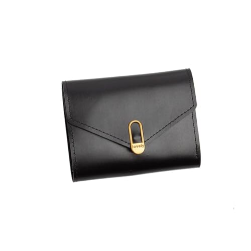 Kleine Geldbörse für Damen, schmale, faltbare Geldbörse, kleine PU-Geldbörse, Kreditkartenetui mit mehreren Kartenfächern von WUZIA