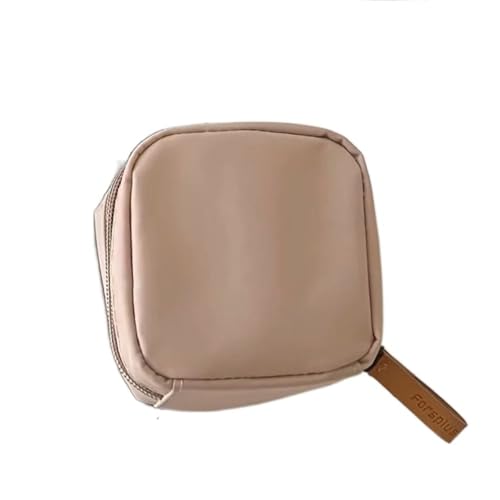 Kleine kompakte Nylon-Make-up-Organizer, Mini-Kosmetiktasche für Reisen, Geldbörse und tägliche Utensilien von WUZIA