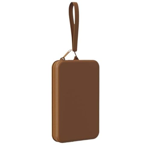 Silikon-Make-up-Pinseltasche, Reißverschluss, Reise-Make-up-Tasche, tragbar, weich, große Kapazität, Make-up-Organizer, mit Griff für Damen von WUZIA