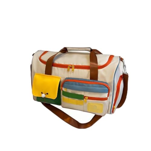 Reisetasche Damen Handgepäck Tasche Sporttasche Weekender Bag Schwimmtasche Wasserdicht Travel Bag Duffle Bag Fitnesstasche Trainingstasche Krankenhaustasche von WUZIGOLF