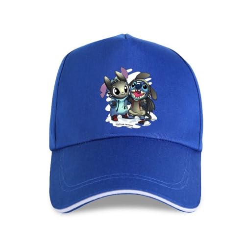 Baseballkappe Unisex und modisch Stilch and Ohnezahn Best Friend Cosplay Herren Baseballkappe - Dunkle Schokolade Männer Frauen Unisex-Mode Sport Outdoor-Geschenke von WVVCXCC