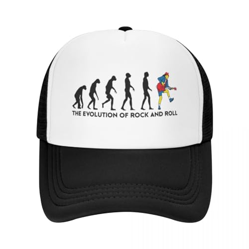 Unisex AC/DC Anfangsbuchstaben Evolutions of Rocks Sport Mesh Baseballmütze Damen High-End Trucker Hut Frühling Sommer Sonnenhut Geburtstagsgeschenk von WVVCXCC