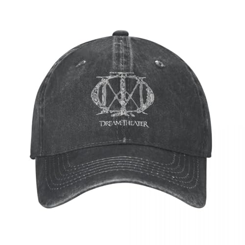 Unisex und modisch Casual Dream Theater Punk Metal Band Baseball Caps für Männer Frauen Distressed Baumwolle Kopfbedeckung Outdoor Sommer Caps Hut Sport Outdoor Geschenke von WVVCXCC