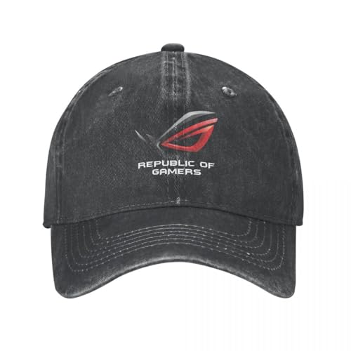 WVVCXCC Baseballkappe Unisex und modisch ASUS ROG - Logo Cap Cowboyhut neu in Hut Designerhut Große Größe Hut Elegante Damenhüte Herrensport Outdoor-Geschenke von WVVCXCC