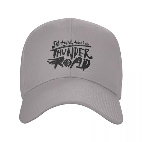 WVVCXCC Baseballmütze Outdoor Unisex Bruce The E Street Band Springsteen Thunder Road Trucker Worker Cap Papa Hut Verstellbarer Polyester Fischerhut Sommer Geburtstagsgeschenk von WVVCXCC