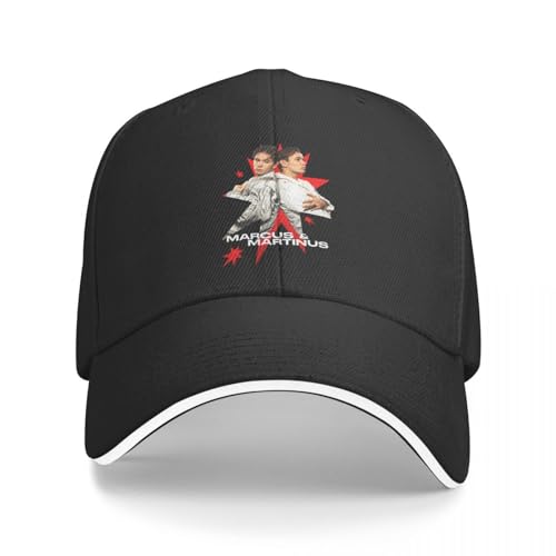 WVVCXCC Baseballmütze Unisex und modisch Marcus Und Martinus Schweden Norwegen Eurovisions 2024 Malmö Golf Cap Männer Frauen Trucker Hut Outdoor Golf Hüte Cap Sport Outdoor Geschenke von WVVCXCC