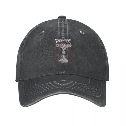 WVVCXCC Baseballmütze Washed Polo StyleRetro Metal Bullet for My Valentine Unisex Distressed Washed Snapback Hut Musik Outdoor Running Golf Hüte Cap Outdoor Sonnenhut von WVVCXCC