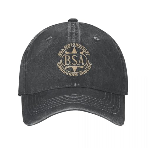 WVVCXCC Unisex und modisch BSA Goldstar 1939 Abzeichen Unisex-Stil Baseballkappe Motorräder Distressed Jeanshut Vintage Outdoor Alle Jahreszeiten Reise Kopfbedeckung Sport Outdoor-Geschenke von WVVCXCC