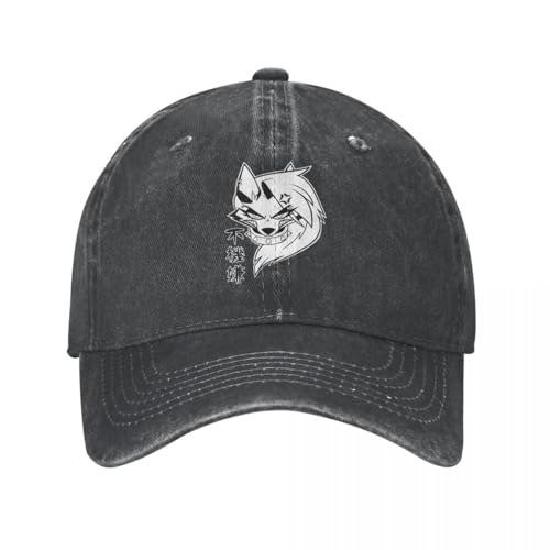 WVVCXCC Unisex und modisch Loona Männer Frauen Baseball Caps Helluva Anime Distressed Denim Caps Hut Vintage Outdoor Workouts Verstellbare Snapback Cap Sport Outdoor-Geschenke von WVVCXCC