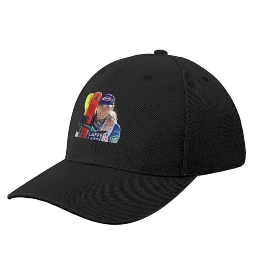 WVVCXCC Unisex und modisch Mikaela Shiffrin, Mikaela Shiffrin Skater 2022 Baseball Cap schwarz Hut Baseball Cap Frau Hüte Herren Sport Outdoor Geschenke von WVVCXCC