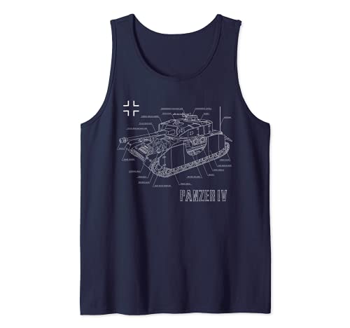 2. Weltkrieg Deutscher Panzer Panzer IV Bauplan Tank Top 2. Weltkrieg Deutscher Panzer Panzer IV Bauplan Tank Top von WW2 Panzerkampfwagen IV