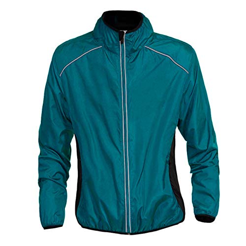 Wasserdichte Fahrradjacke Herren,Atmungsaktiv Reflektierend Radjacke,Winddichte Laufjacke MTB Mountainbike Jacket,für Radfahren Laufen Wandern Bergsteigen(Size:XXL,Color:Navy blau) von WWAIHY