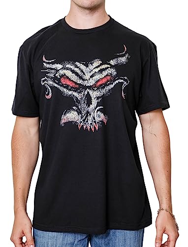 WWE Brock Lesnar Beast Incarnate Skull Wrestling Adult T-Shirt, Schwarz, Groß von WWE