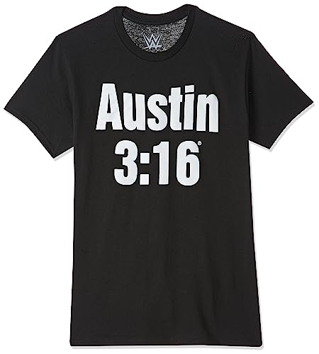 WWE Herren Austin 316 T-Shirt, Schwarz/Totenkopf, 3X-Groß von WWE