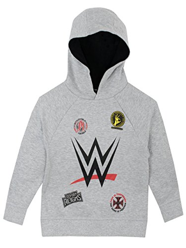 WWE Langarm-Hoodie aus Baumwolle und Polyester mit einem großen Aufdruck von World Wrestling Entertainment für Jungen 4-5 Jahre Grau von WWE