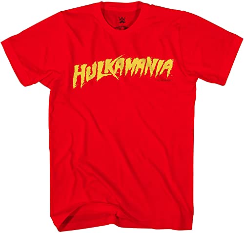 WWE Superstar Hulk Hogan Shirt - Hulkamania Hollywood Hogan - World Wrestling Champion T-Shirt, Roter Hulkamania, XX-Large von WWE