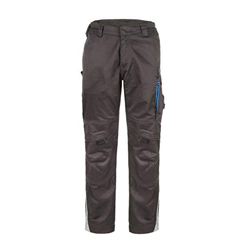 TMG | Arbeitshose Elegance für Herren, Bundhose mit Kniepolster & Reflektorstreifen, graue Cargohose, robust | Gr. 54 von TMG INTERNATIONAL Textile Management Group