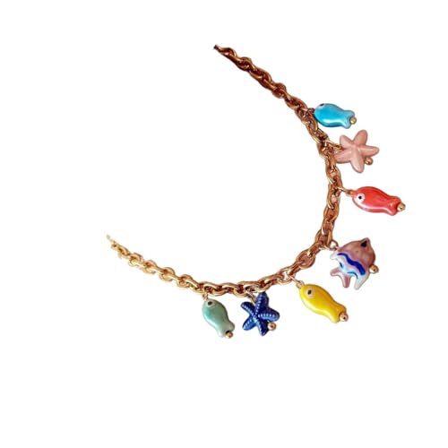 WWHJR Vielseitiges Oceanics-Schmuckstück mit verstellbarer Kettenlänge für anpassbare Halsausschnitte, verstellbare Länge von WWHJR