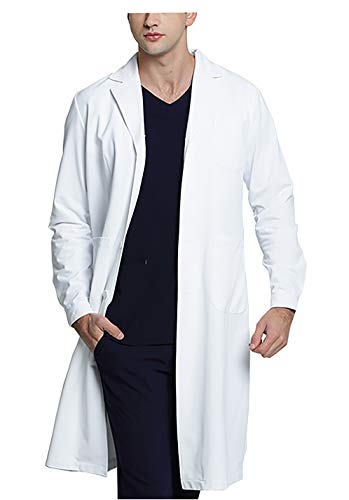 WWOO Laborkittel Herren Baumwolle weiß Arbeitskleidung kittel Weiss Fabric-Aktualisierung Dicke L WWOO Laborkittel Herren Baumwolle weiß Arbeitskleidung kittel Weiss Fabric-Aktualisierung Dicke L von WWOO