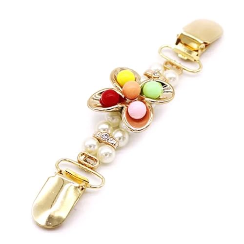 Schal Strickjacken Clips 2 stücke Frauen Strickjacke Kragen Clip Pullover Schal Clips Broschen Kristall Charme Brosche Pins Schmuck Mit Ente-mund Clip halter(7) von WWPMNQD